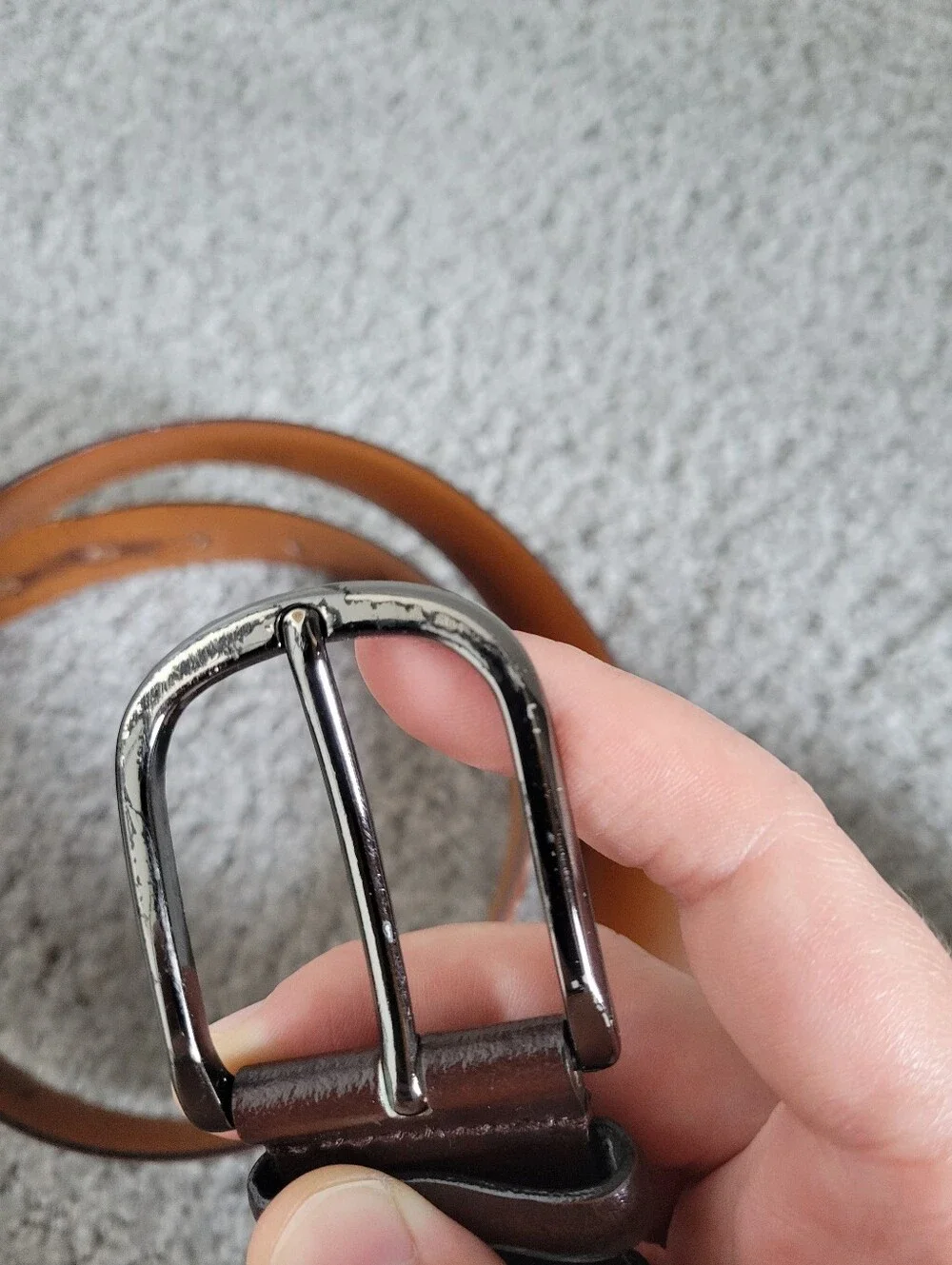 BOCONI USA Genuine Leather Belt Brown 32